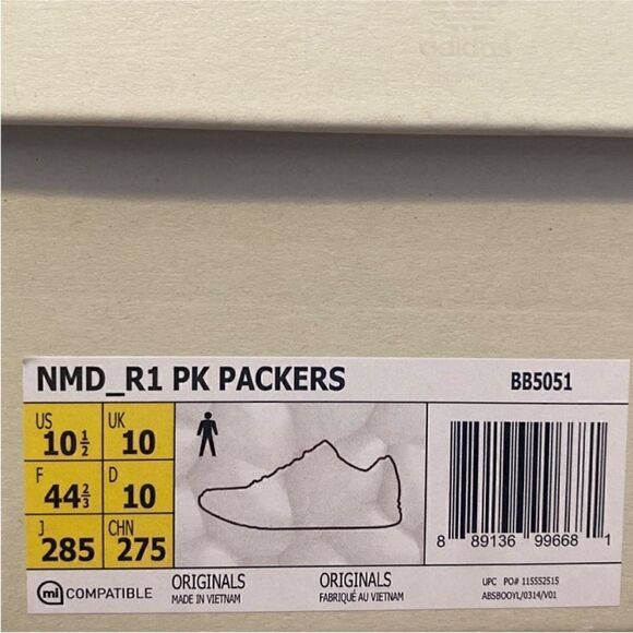 Adidas Packer x NMD_R1 PK ‘Packers’ 2016 Limited Edition Size 10.5 NIB - Picture 8 of 9